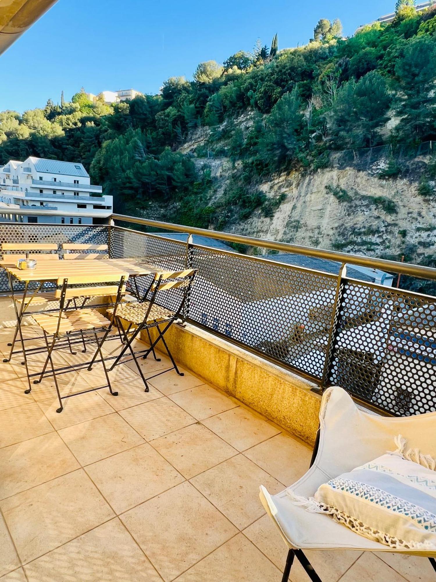 Magnificent Renovated Apartment, 2 Rooms Of 45 M2, Close Tothe Sea, Top Floor, Terrace Nice Buitenkant foto